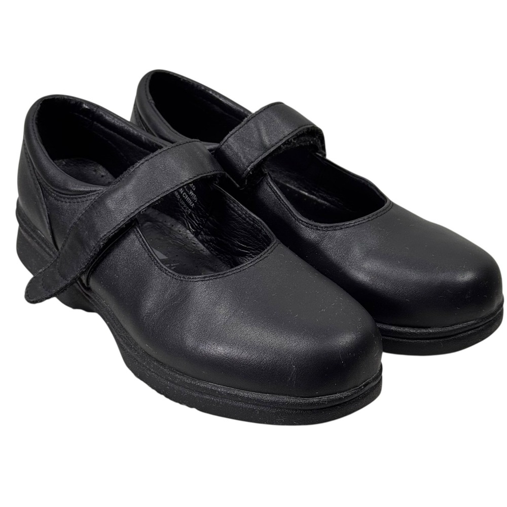 Propet Shoes Womens Size‎ 8.5 Wide Black Leather Mary Jane Comfort W0029